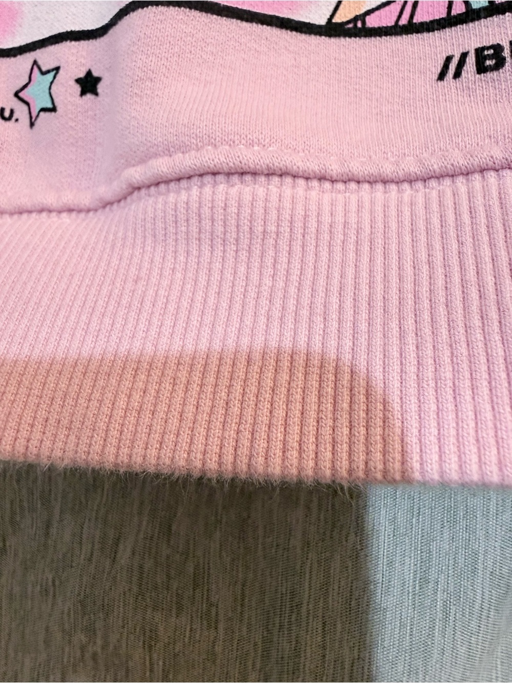 Zara Pink Kawaii Anime Graphic Hoodie Size 6 - Picture 5 of 6